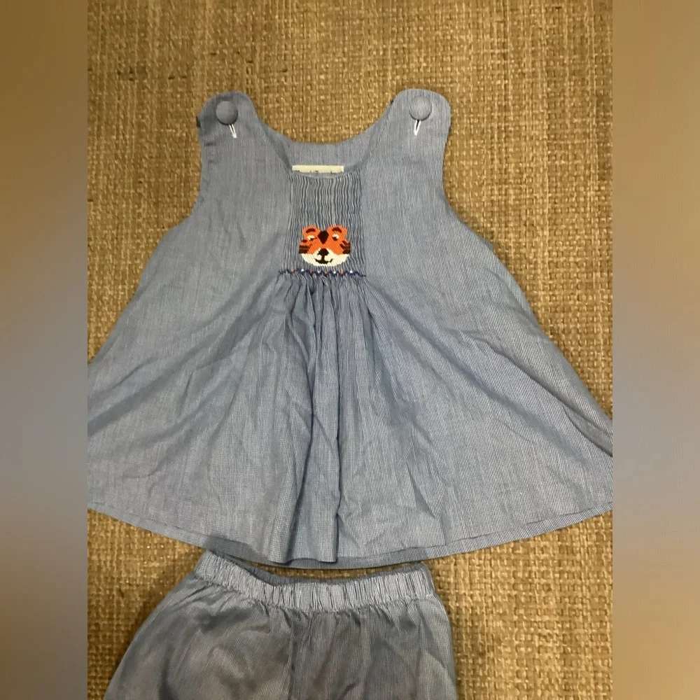 Amanda Remembered Outfit Size 3 Green Gingham 2 piece Boutique - Picture 2 of 5